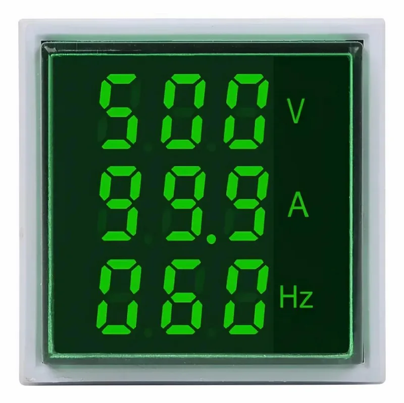 10x Voltímetro Amperímetro Frequencímetro Painel Embutir 22