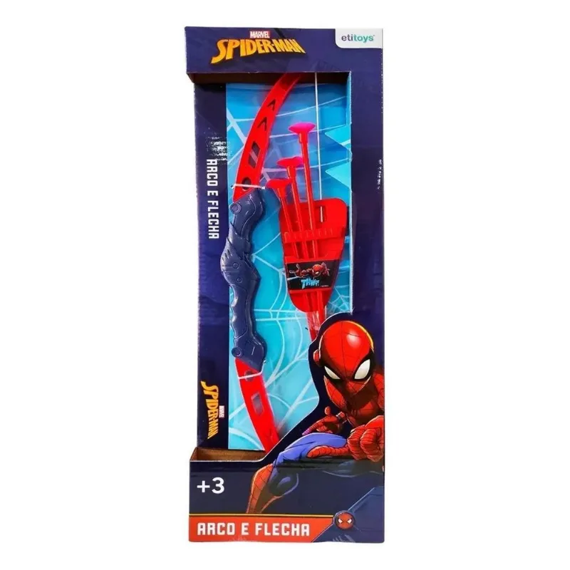 Brinquedo Infantil Arco E Flecha Spiderman Disney Cor Vermel
