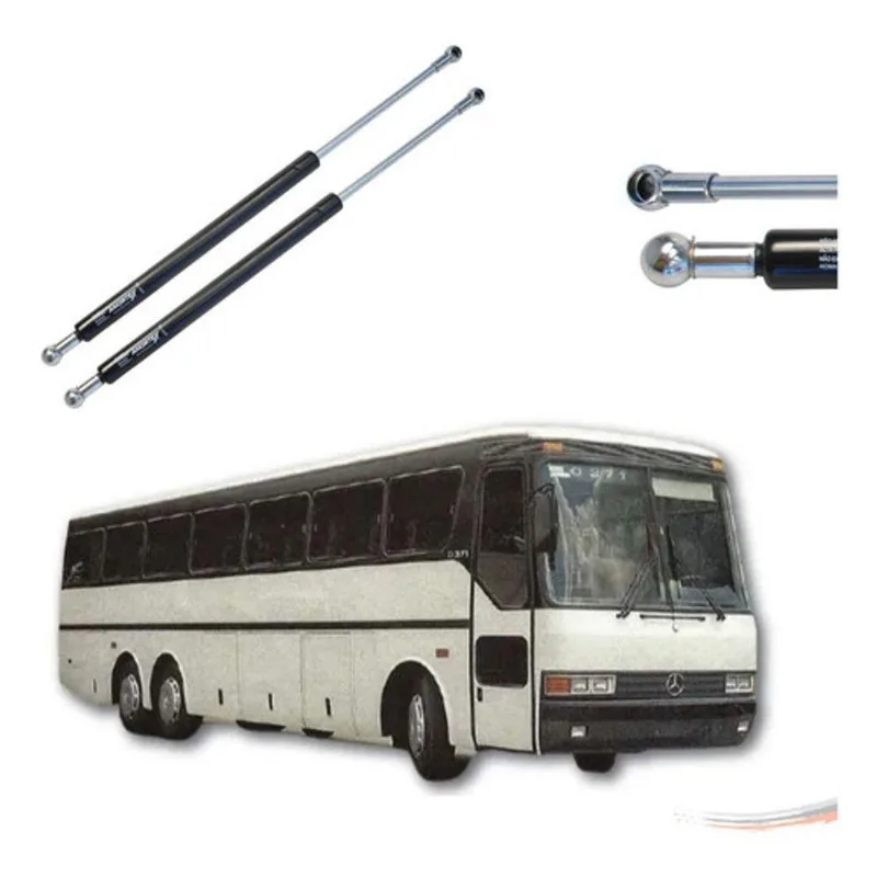Par Amortecedores De Mola A Gás Para Tampa Do Motor E Bagageiro Modelo O-371 Compatível Com Ônibus