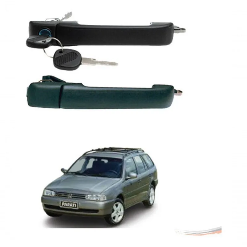 Par Maçaneta Ext Preta C/ Chave Gol Parati G2 96 A 01 4 Ptas - Un / 2 [f103]
