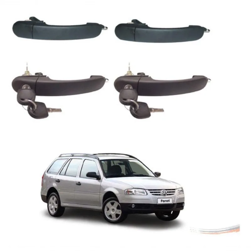 Kit 4 Maçanetas Externas Snake Key Gol Parati 99 A 14 4 Ptas - Un / 4 [f103]