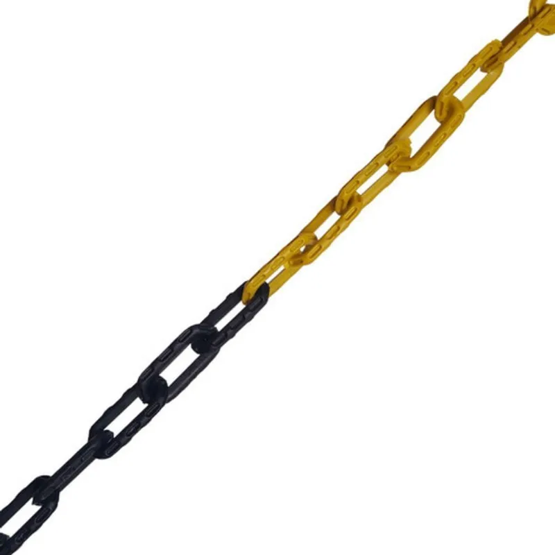 Corrente Plástica Fmold Sinalização Elo P Zebrada 10 MT para Isolamento Zebrada Ferreira Mold