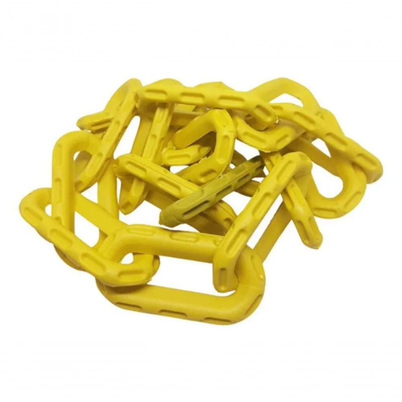 Corrente para Sinalização F103 10 METROS com Elos Grandes para Isolamento Amarelo Ferreira Mold