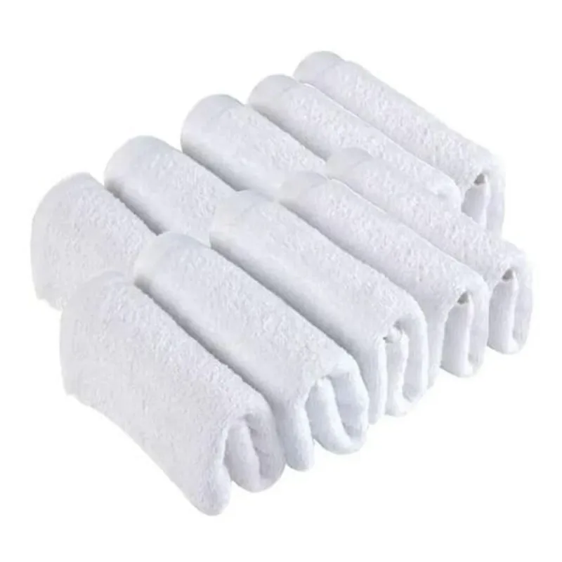 Toalha De Rosto Para Salão Branca Kit Com 10 Unidades - OUTRAS MARCAS - Cama, Mesa E Banho
