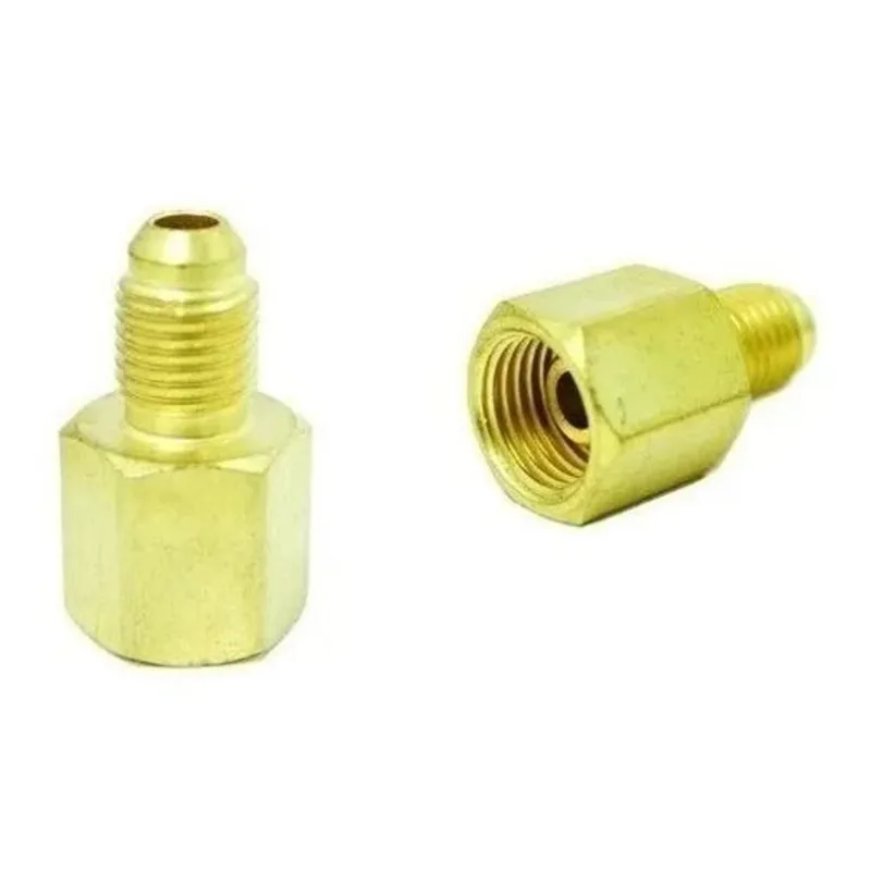 2x Adaptador Para Regulador De Nitrogênio Manifold Refrigera