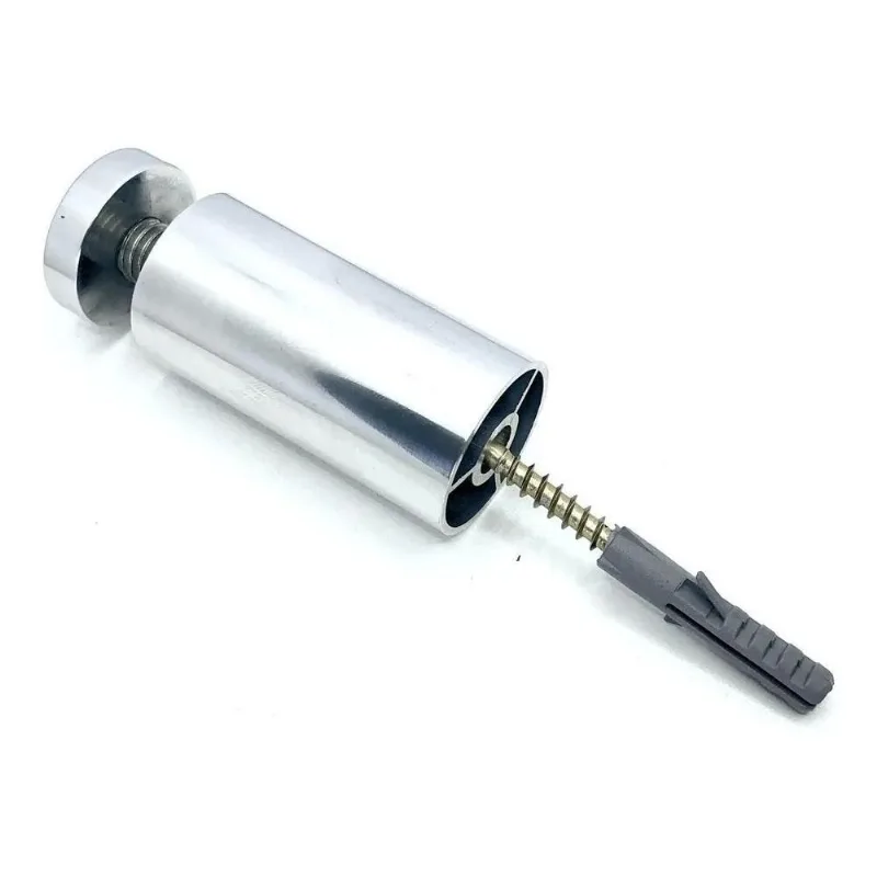 5x 4 Prolongador Espaçador De Alumínio P/vidro 25mm X 50mm