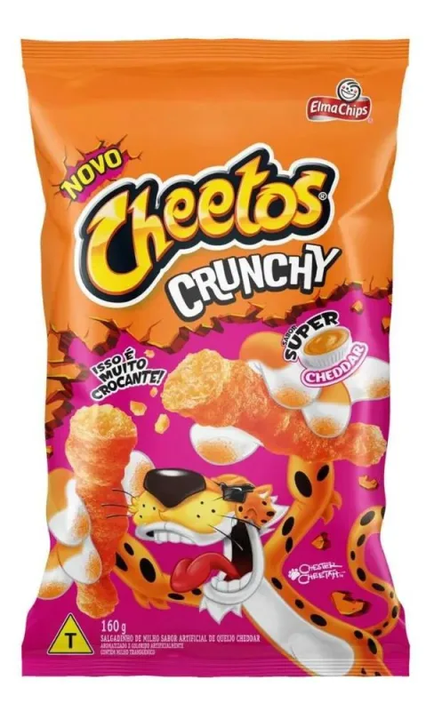 5x Salgadinho De Milho Crunchy Cheddar Elma Chips Cheetos - Não Informado - Mercearia