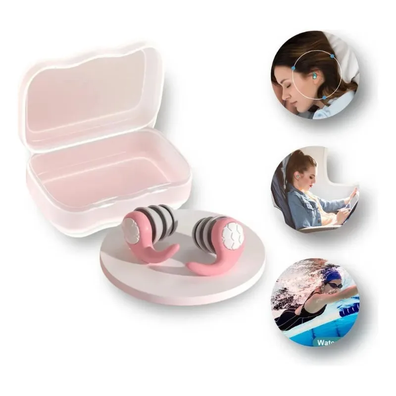 Protetor Auricular Fone Anti Ruido A Prova D'água Silicone