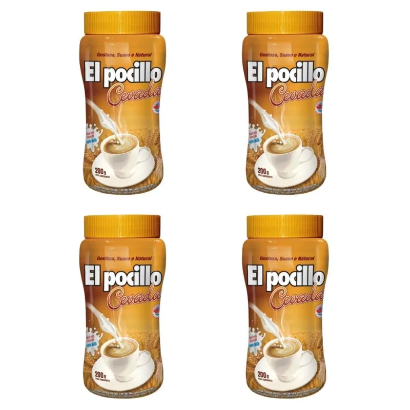 Cevada Solúvel El Pocillo 200g Importada Argentina - 4 Un - Não Informado - Mercearia
