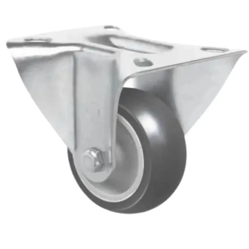 Rodizio 3 Fixo C/placa Cinza Schioppa Fl312bp-sm Cap 60