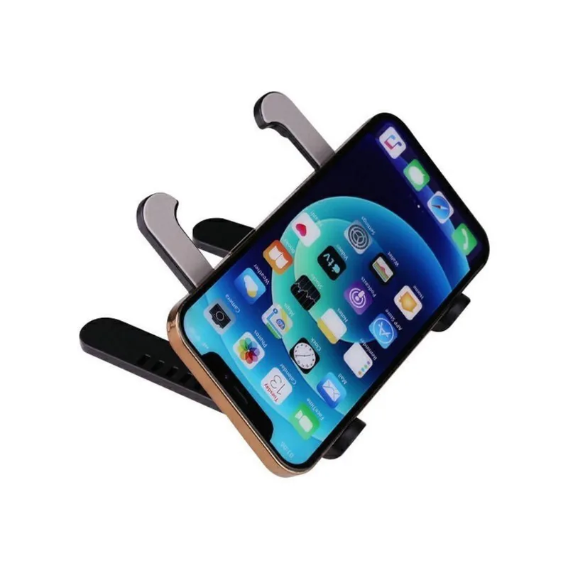 Suporte Portatil Dobravel Multi Posiçoes Para Celular Tablet Preto - OUTRAS - Câmeras E Drones