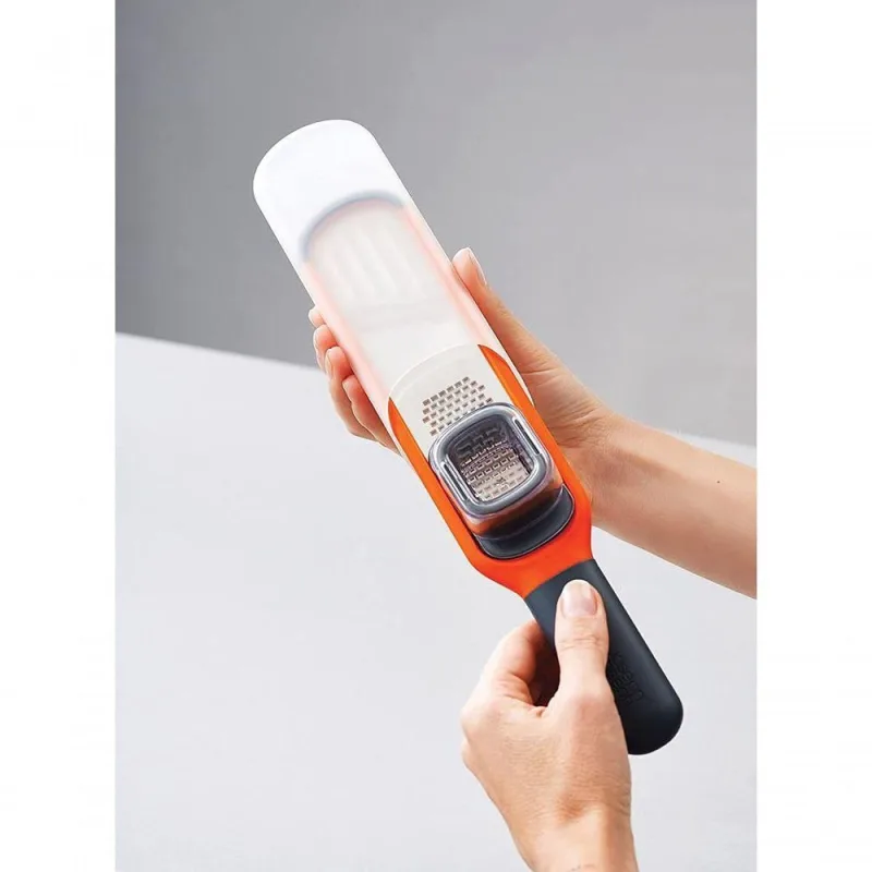 Ralador e Fatiador Handi Grate 2 em 1 Aço Inox Ergonômico Laranja Shopmix - Shopmix
