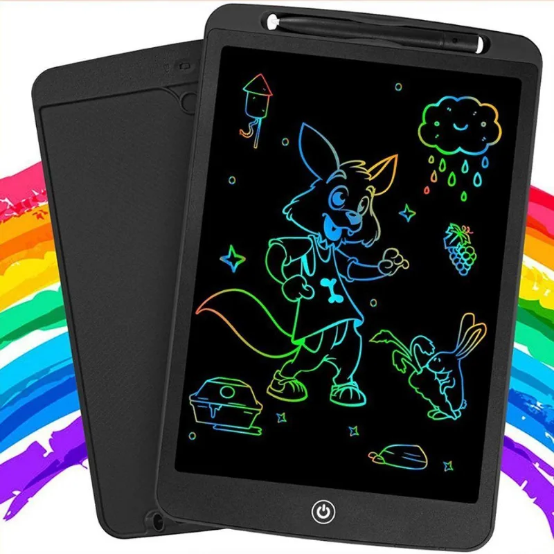 Tablet Infantil Lousa Mágica Digital Lcd 8,5 Para Desenho Colorido Preto Premium Colchões