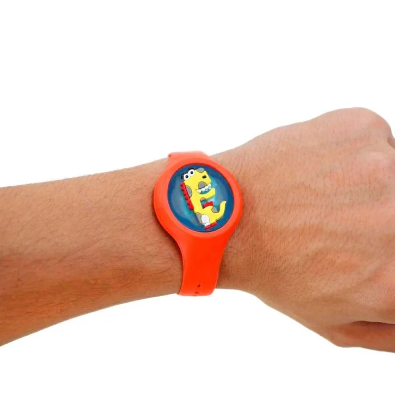 Pulseira Repelente Infantil Anti Mosquito Figurinhas Silicone Laranja - OUTRAS - Celular E Smartphone
