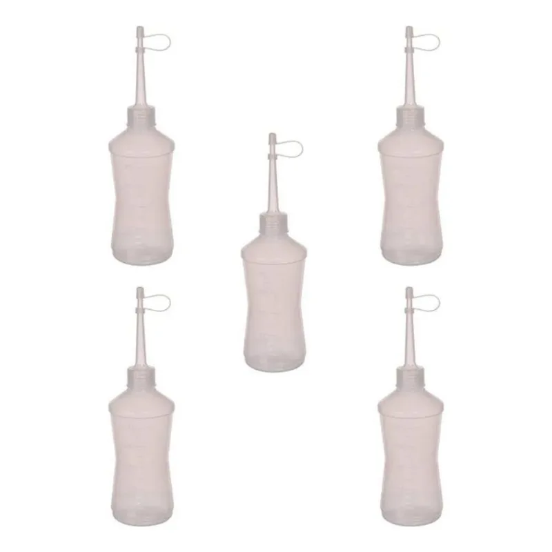 Almotolia Bico Reto Aplicador 125ml Kit Com 5 Peças