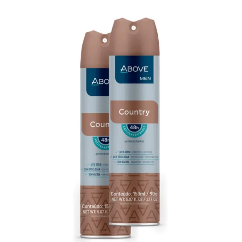 Desodorante Above Aerosol Men Country Kit C/2 Unid