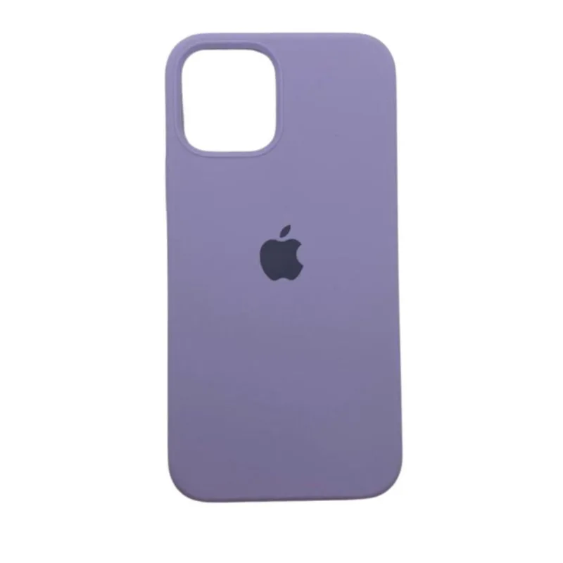 Capa Case Silicone Iphone 12 12 Pro Lavanda Aveludada