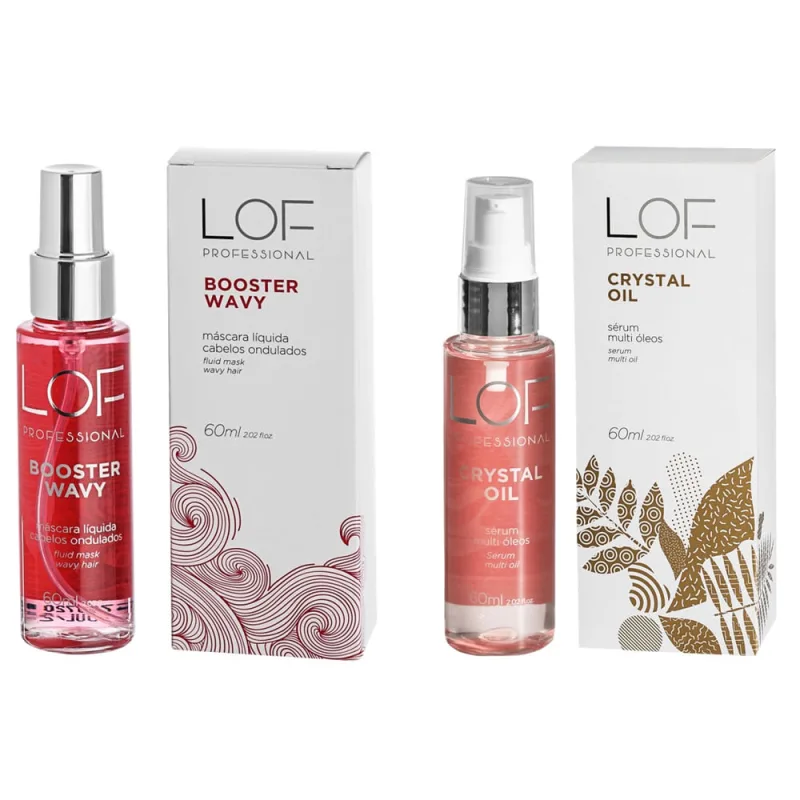 Kit Máscara Booster Wavy 60ml + Crystal Oil lof 60ml - Não Disponível - Cabelos