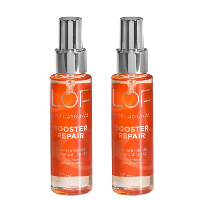 Kit 2 Máscaras Líquida Booster Repair Alaranjada 60 ml - Não Disponível - Cabelos