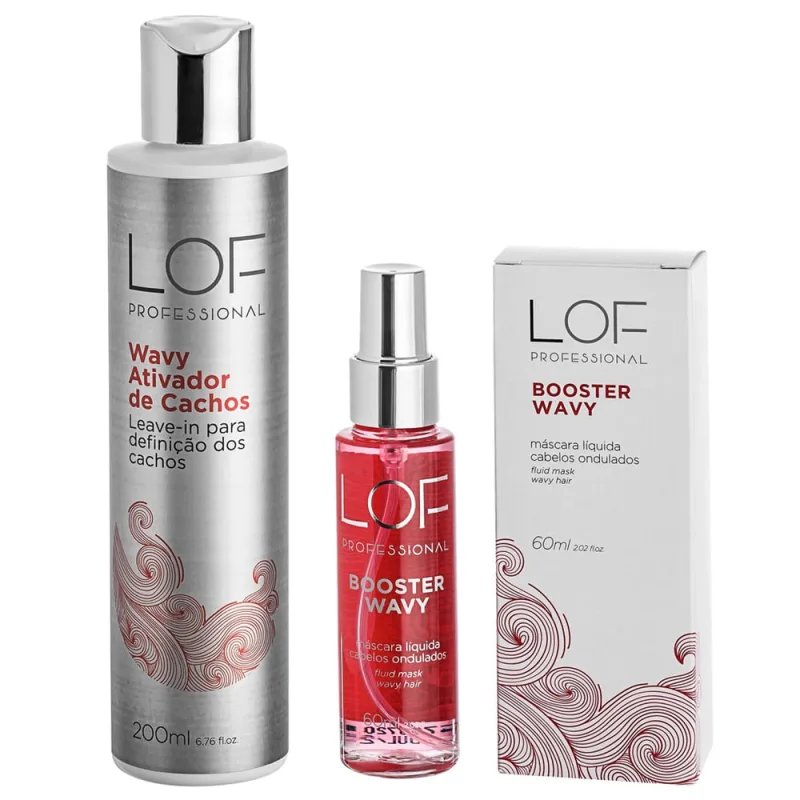 Kit Ativadores de Cachos Wavy 200 ml + Booster lof Wavy 60ml - Não Disponível - Cabelos