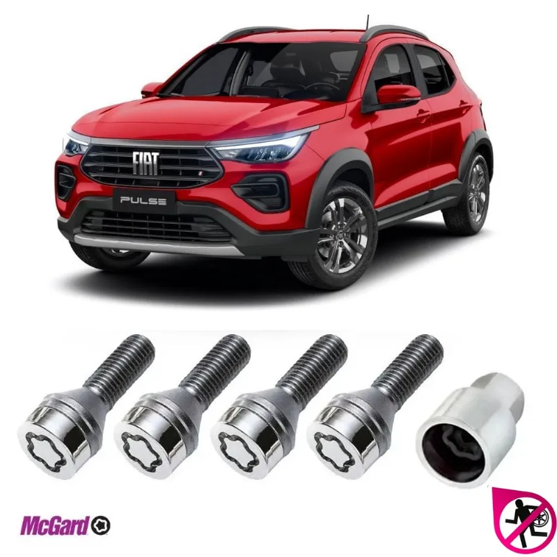 Kit Parafuso Antifurto Roda Fiat Pulse 2021 a 2023 Original