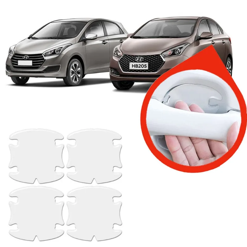 Protetor Maçaneta Incolor Hyundai Hb20 Hb20S 2016 a 2023