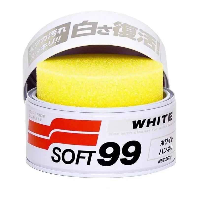 White Cleaner Cera Selante Proteção Carro Moto Branco Soft99