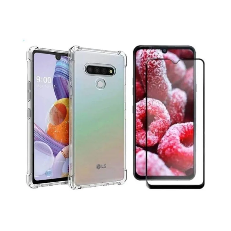 Capinha Para Lg K41s Borda Reforçada + Película De Vidro 9d