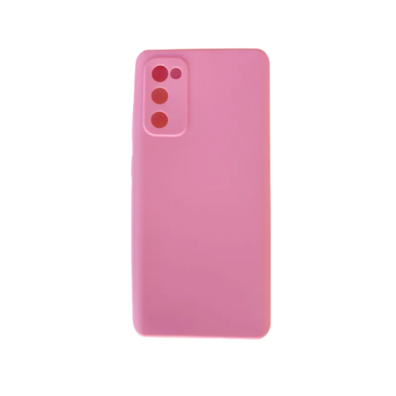 Capa para Galaxy S20 FE Silicone com Proteção de Câmera - Rosa