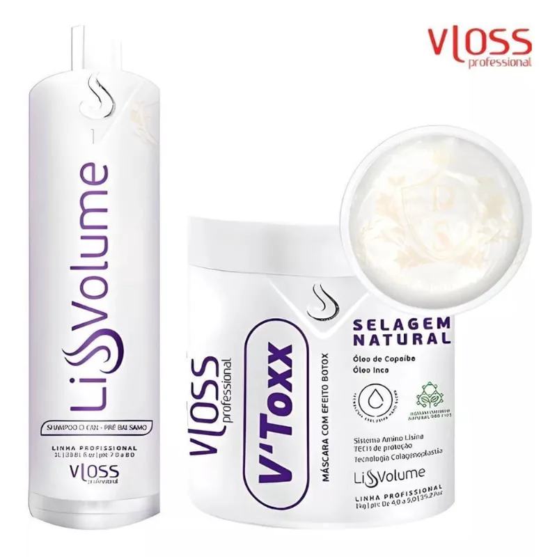 Vtoxx Botox Vloss Alisante Efeito Progressiva + Shampoo