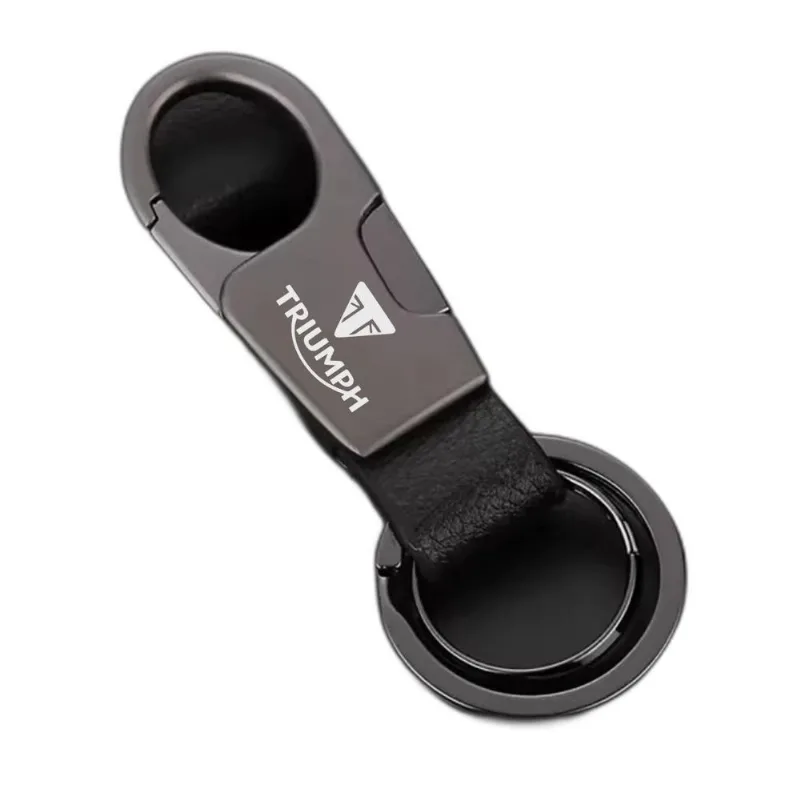 Chaveiro Para Triumph Couro Metal Premium Bonneville Tiger B