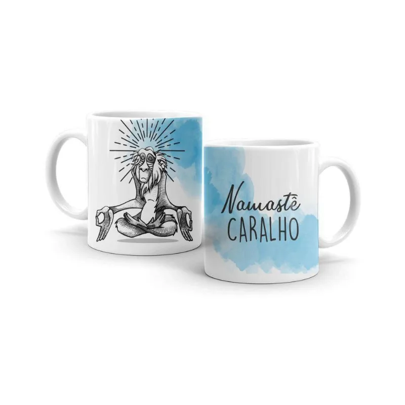 Caneca Yoga Meditação Xicara Namaste 320Ml