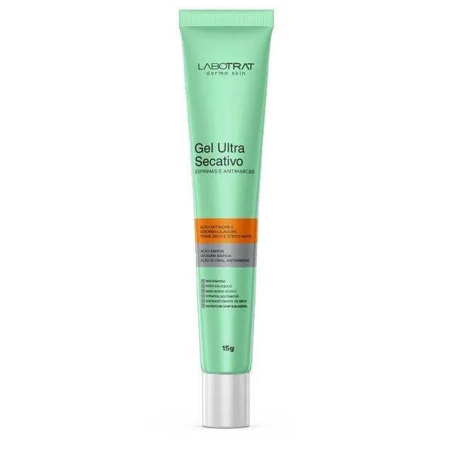 Gel Secativo Antiacne Labotrat 15g Efeito Matte Pele Oleosa - Não Disponível