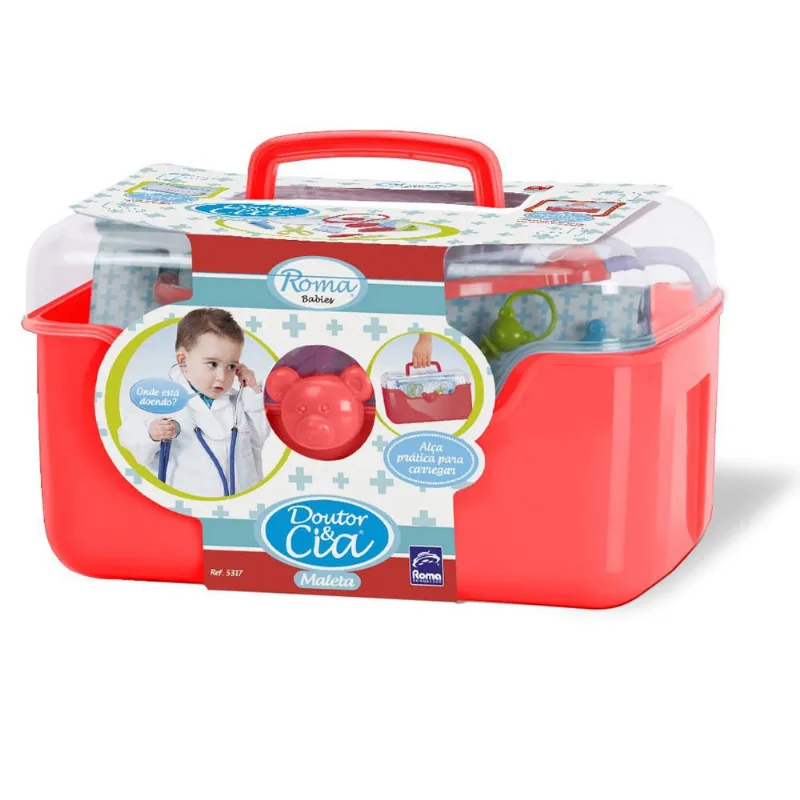 Maletinha Médica Brinquedo Doutor e Cia Girl Roma Brinquedos