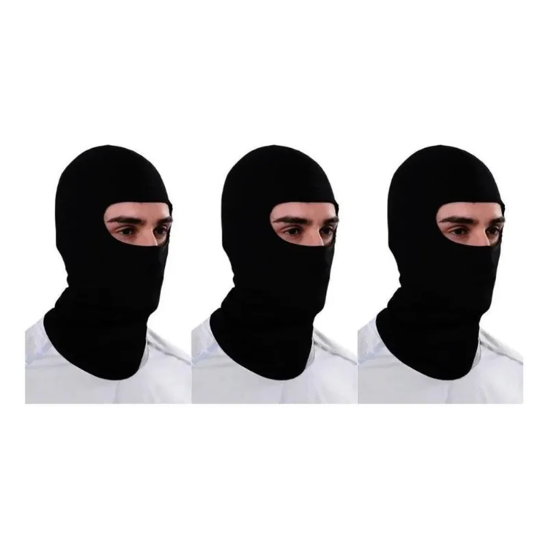 3 Toucas Ninja Balaclava Proteção Solar Ou Frio Bike Moto