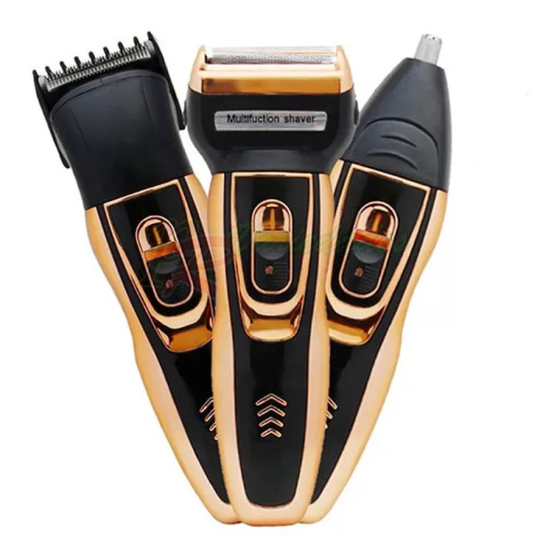 2 Máquina Barbeador Elétrico Aparador De Pelos Daling 3x1 - Não Disponível - Eletroportáteis