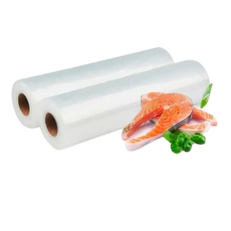 2 Rolos Bobina De Saco Plástico A Vácuo Gofrada 25cm X 5 M