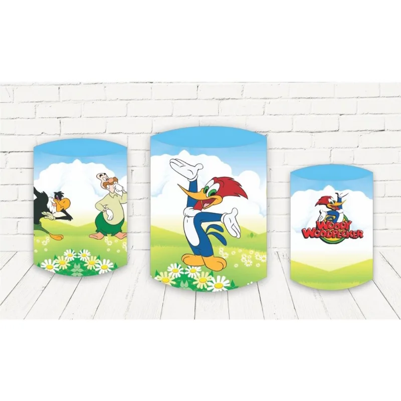 Trio Capa Cilindro Pica Pau Sublimado Veste Fácil C/elástic