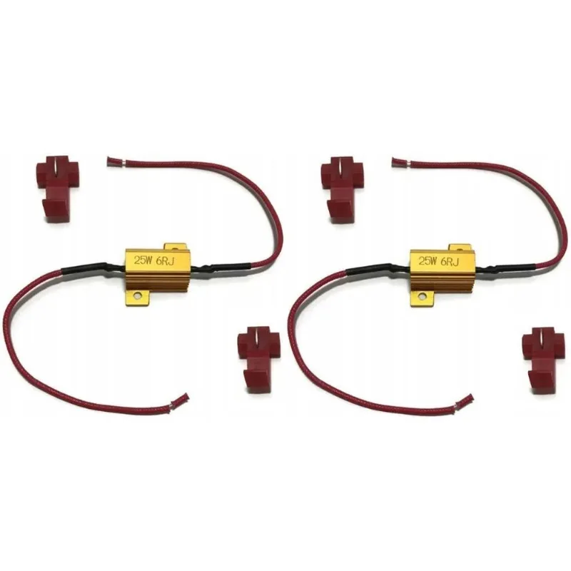 Kit 2 Resistor Canceller 25w 6rj Led Pingo Cambus Universal