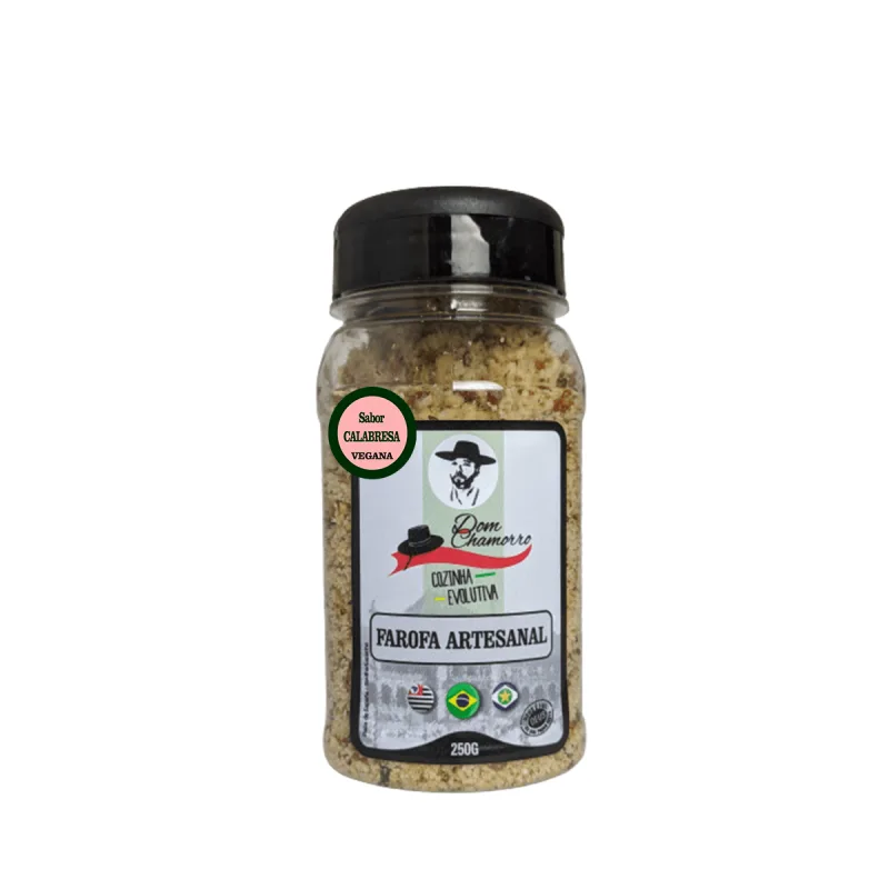 Farofa Artesanal Vegana Sabor Calabresa - Dom Chamorro - Não Informado