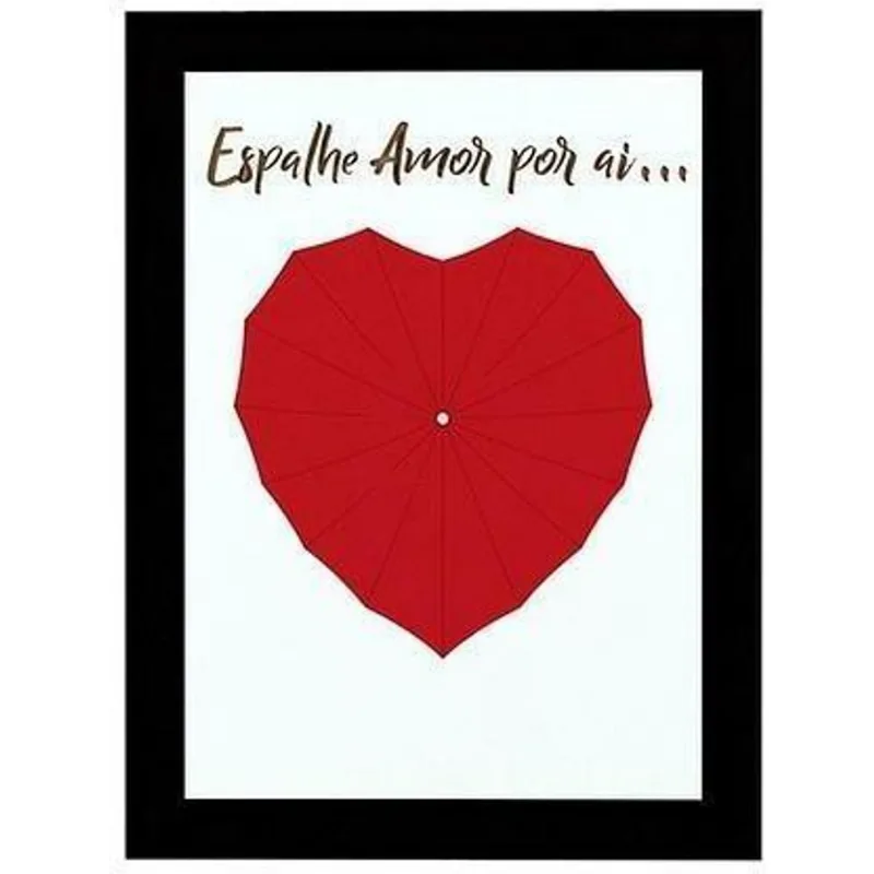 Quadro Decorativo Dmadero Espalhe Amor 40x30cm