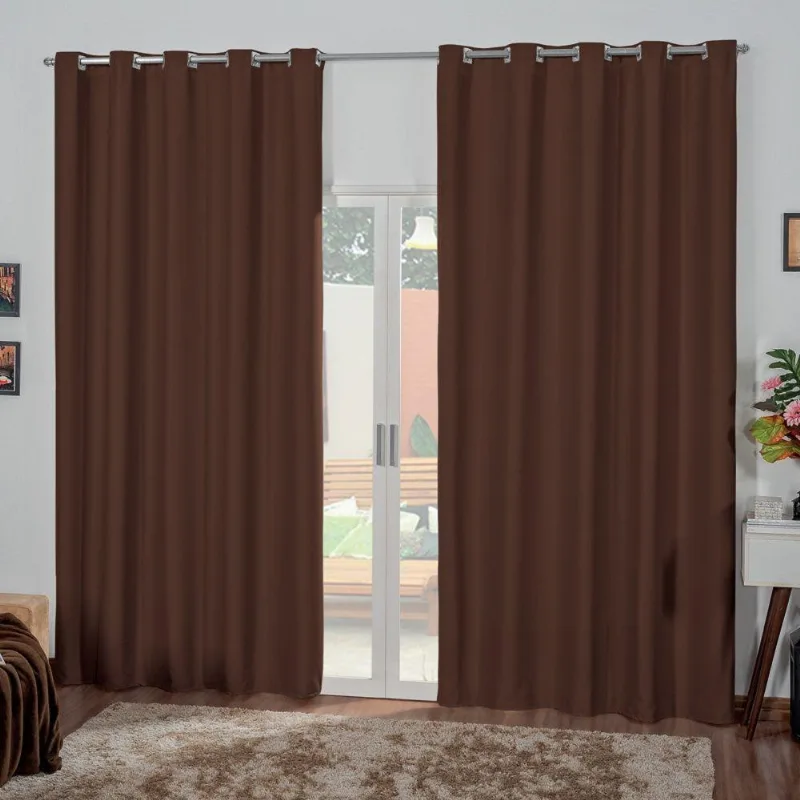 Cortina Blackout 3 Metros Tilia Varão 3,0 X 2,7 M - Marrom