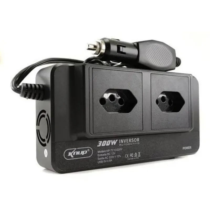 Inversor Tensão 12v Veicular 300w 4 Porta Usb 220v