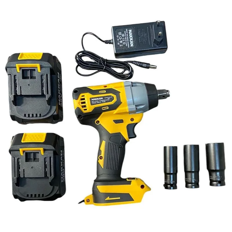Chave De Impacto A Bateria 38v 620nm Com Maleta E 2 Baterias