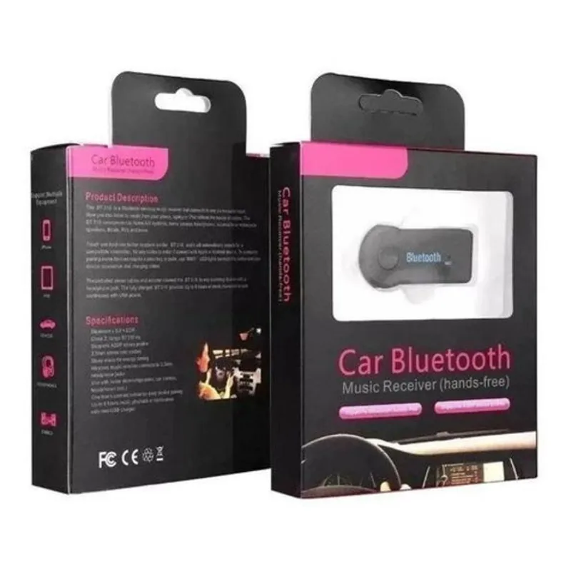 Transmissor De Áudio Bluetooth Adaptador Música/som Carro