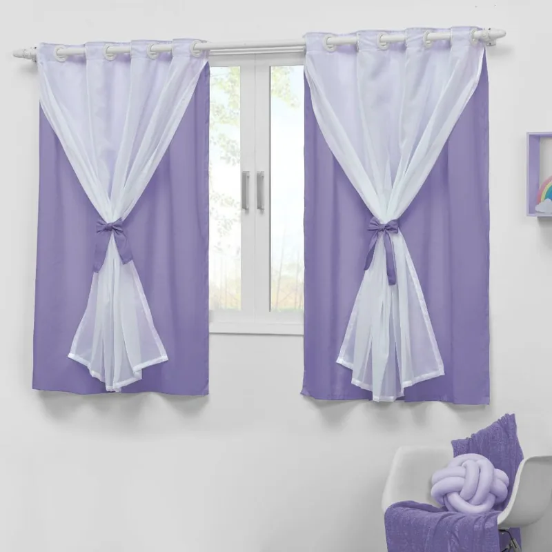 Cortina para Quarto de Bebê 2,20m x 1,30m para Varão Teen