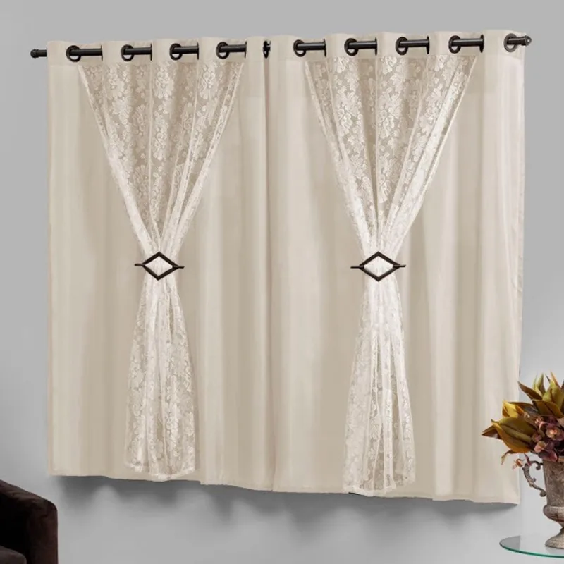 Cortina para Sala/Quarto 2,80x1,70 com Presilhas Marrocos