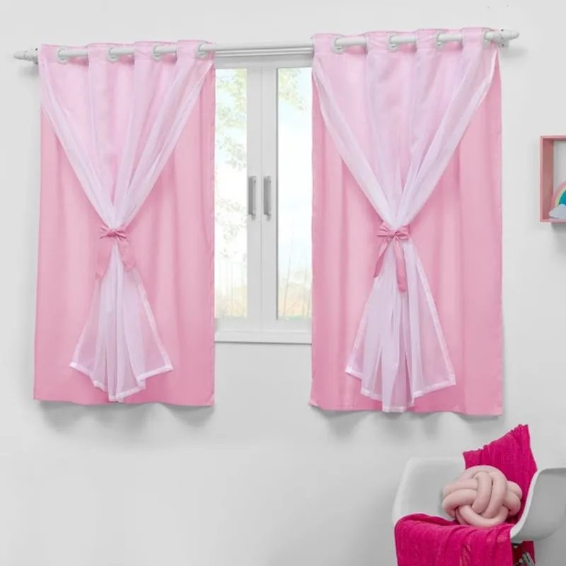 Cortina para quarto de bebê 2,20x1,30 menino ou menina Teen Cortina para quarto infantil 2,20x1,30 menino e menina Teen
