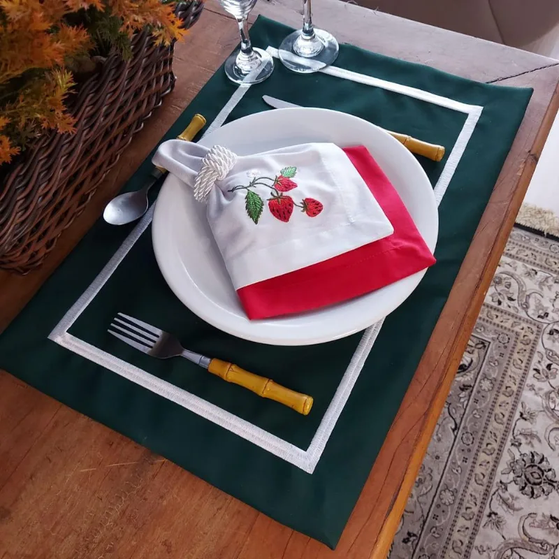 Kit De Mesa Posta Completo - Morango (2un)