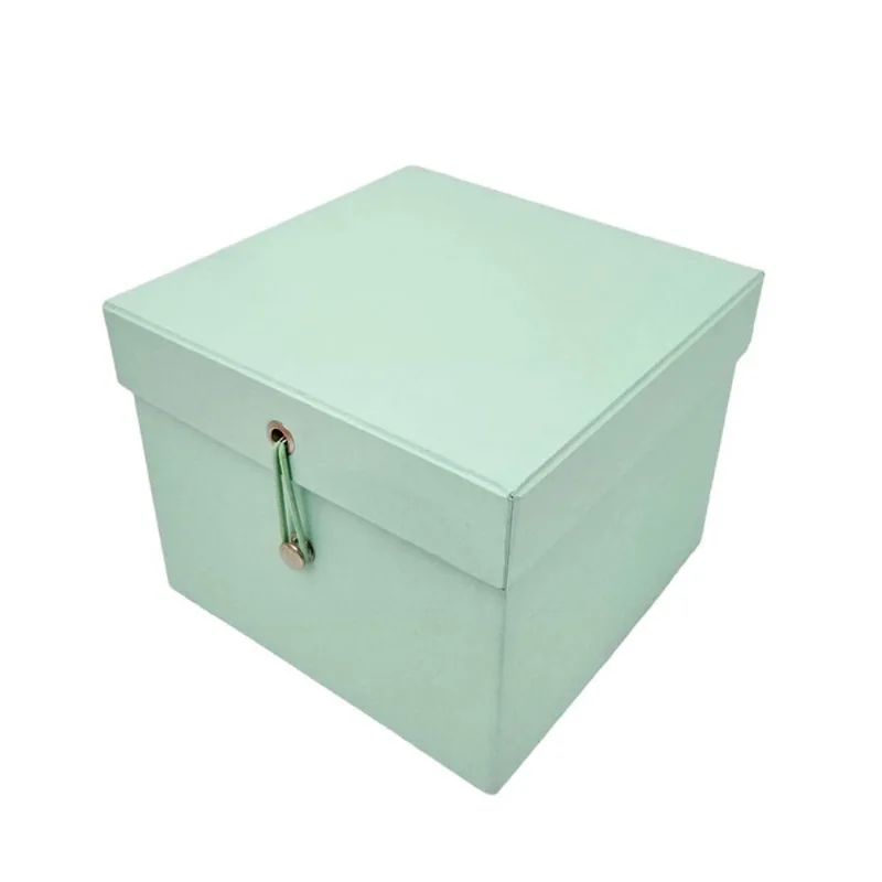 Caixa De Presente 15X15X12 Tampa Presa Cartonada Tahiti